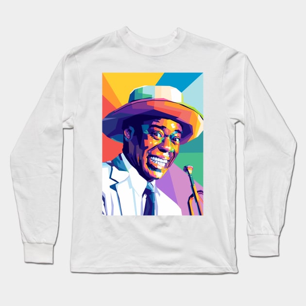 Louis Armstrong Long Sleeve T-Shirt by Wijaya6661